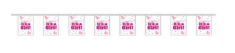 Economy Fabric Bunting - Its A Girl