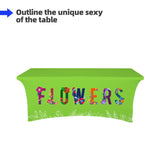 Table Cover - Stretch Fitted Open Back