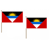 Antigua and Barbuda Fabric National Hand Waving Flag  - United Flags And Flagstaffs